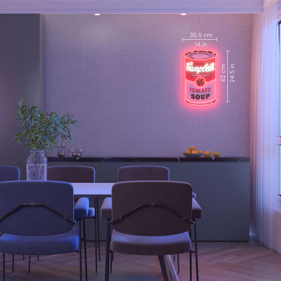 Andy Warhol Campbell’s Soup limited edition neon light